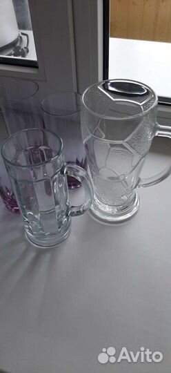Хрустальные рюмки СССР, кружки для пива