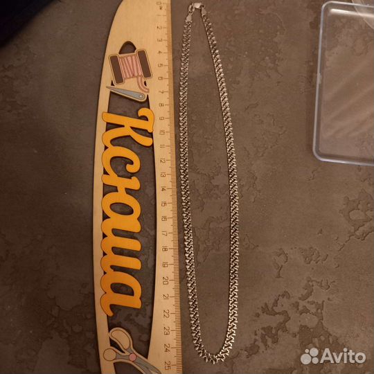 Цепь веревка серебро 925 Италия