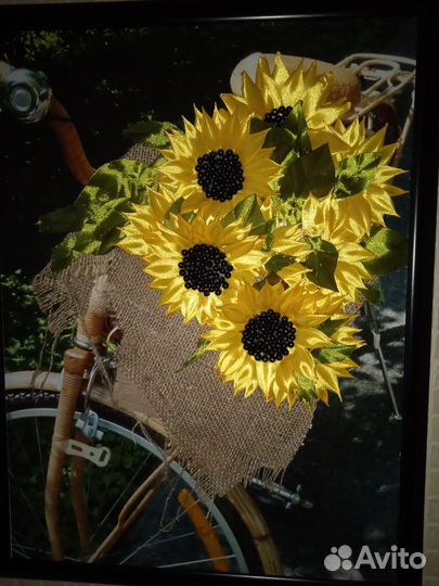 Картины из атласных лент