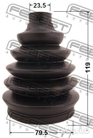 Пыльник шрус наружный комплект pvc 79.5x119x23.5