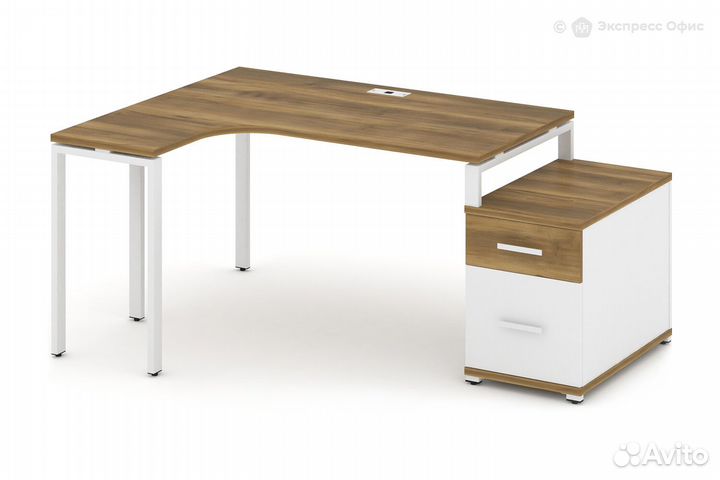 Стол письменный эргономичный левый Concept CN.SA-302(L) W