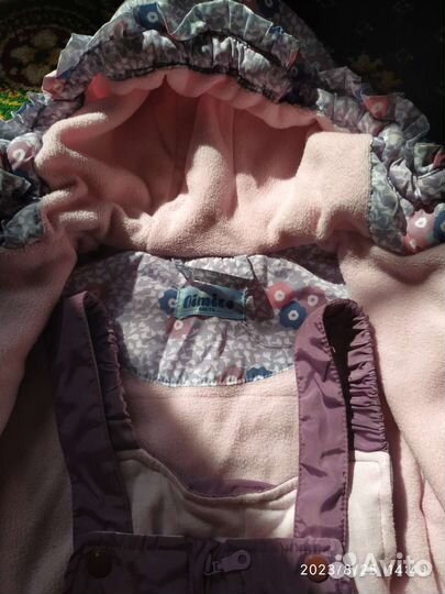 Демисезонный костюм/комбинезон для девочки 74 80