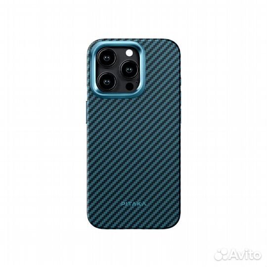 Чехол Pitaka MagEZ iPhone 15 pro Black - Blue