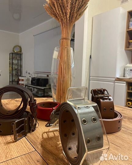 Ремень женский натуральная кожа люверсы т