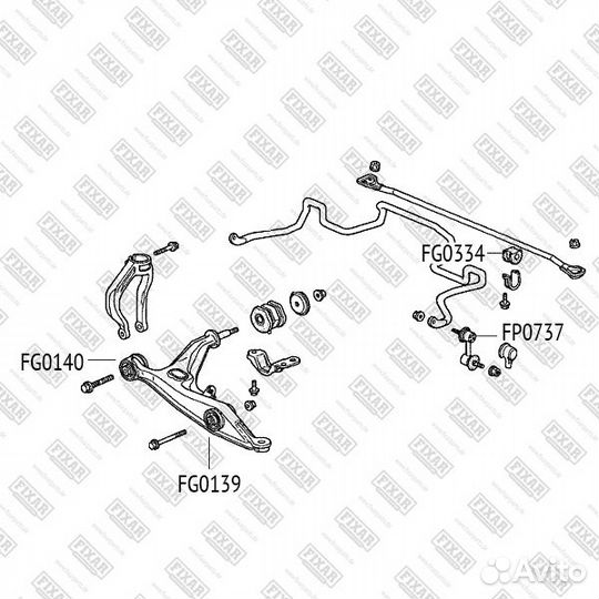 Тяга стабилизатора передняя Subaru SG5/9 BP# BL# S