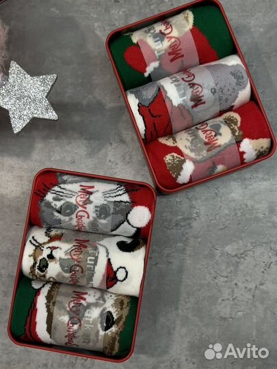 Новогодний подарочный набор носков