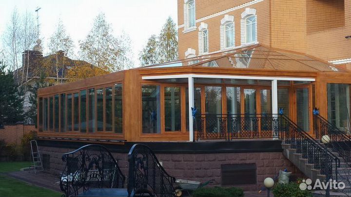 Стеклянная крыша, Остекление террас