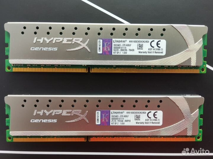 Оперативная память HyperX ddr3 8 gb (4x2) 1600 MHz