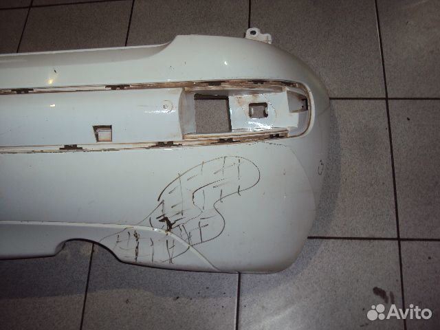 Бампер C3 (02-09) зад с дефектом б\у (арт. 7410R6)