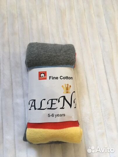 Новые детские колготки на 5-6 лет