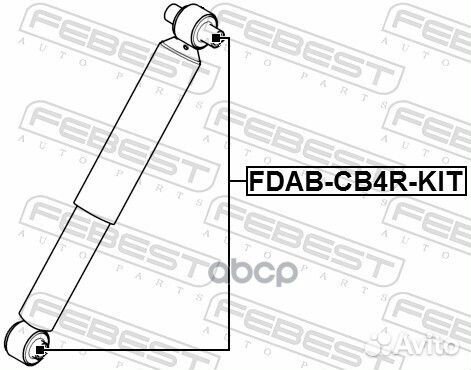 Fdabcb4rkit сайлентблок заднего амортизатора к