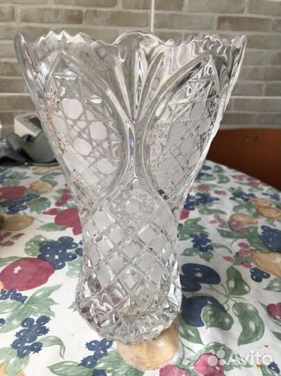 Ваза хрустальная Чехия
