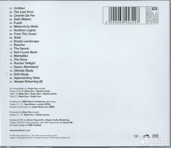 Brian Eno - More Music For Films (CD)