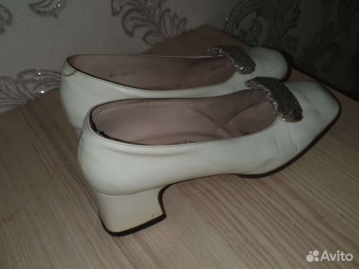 Туфли натуральная кожа 37 винтаж