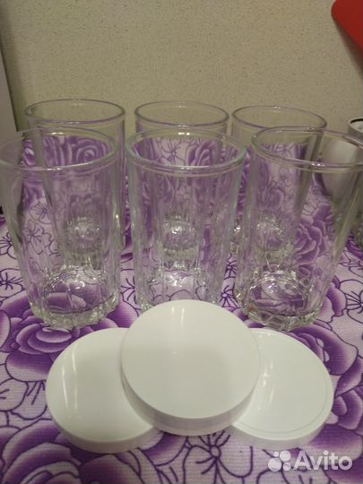 Стеклянные стаканы джем Махеев