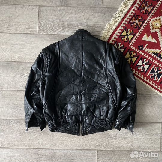 Винтажный Бомбер Авиатор Opium y2k Leather