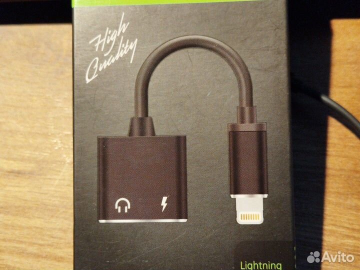 Адаптер, переходник для наушников, 3,5 мм, айфон