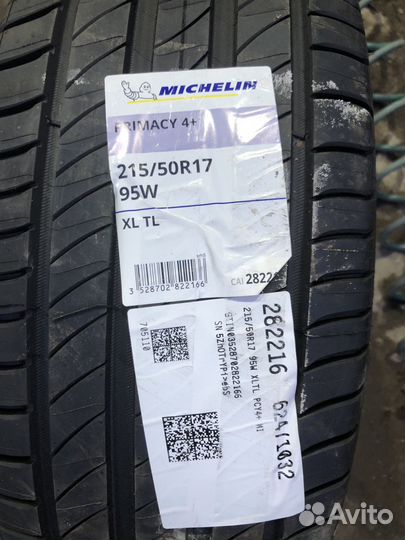 Michelin Primacy 4+ 215/50 R17 95W