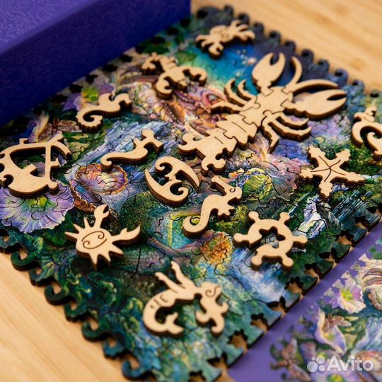 Деревянный пазл Знак зодиака - Рак (davici)