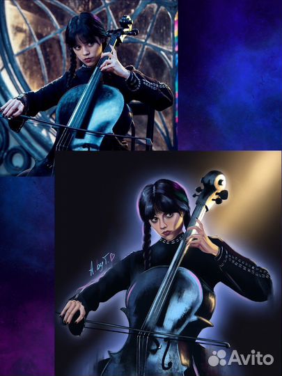 Цифровой портрет на заказ; Портрет на холсте