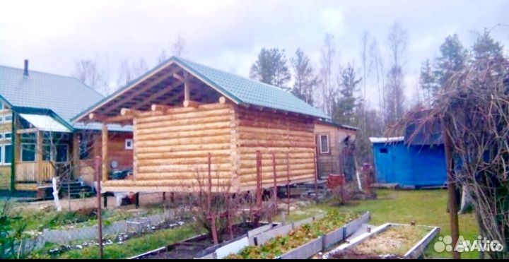 Сруб бани из бревна 6х4+2 с доставкой