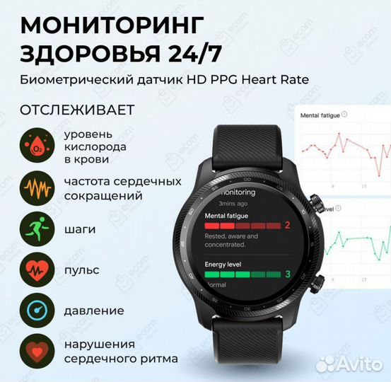 Смарт-часы Ticwatch Pro 3 Ultra gps, новые