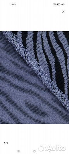 Лосины в рубчик теплые