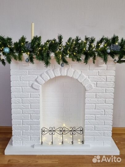 Фальш камин декоративный новогодний