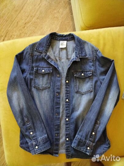 Джинсовые рубашки H&M