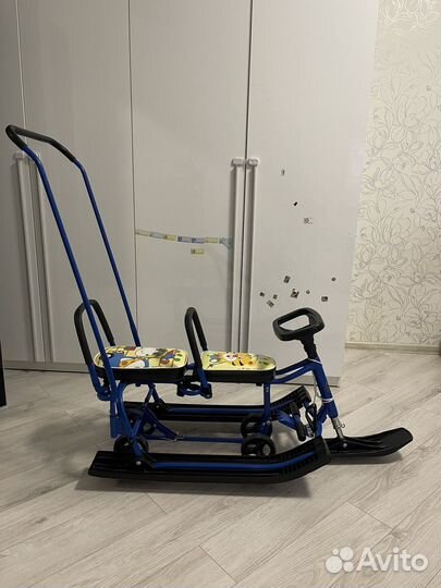 Снегокат Барс для двоих двойни twins baby Wheel
