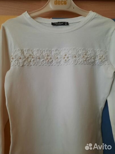 Школьные блузки для девочки 140