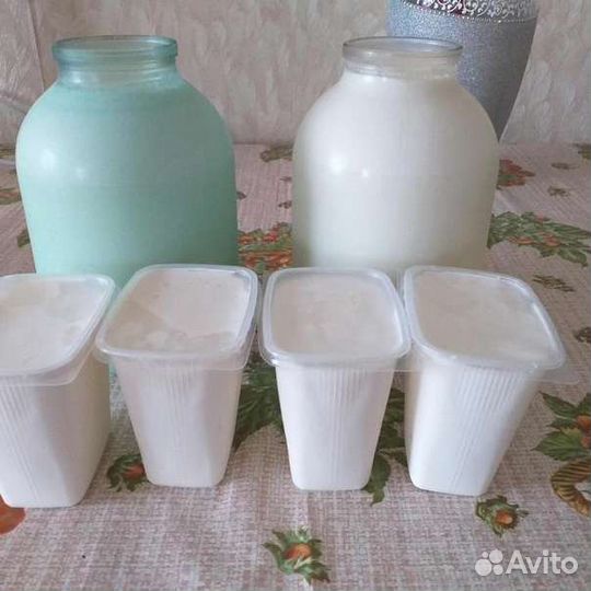 Домашняя сметана, сливочное масло, топлёное масло