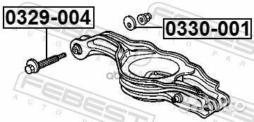 Болт с эксцентриком Febest 106015, 1733923