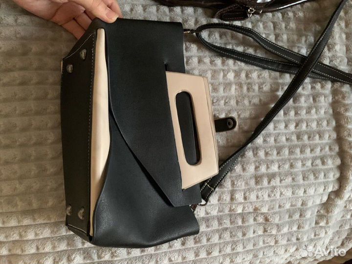 Сумка с ремешком кожзам