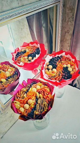 Съедобные букеты,букеты из сухофруктов и конфет