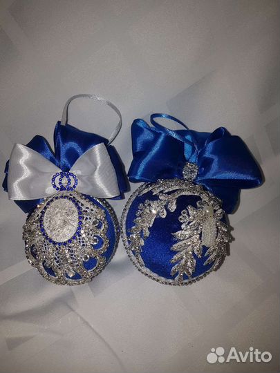 Новогодние украшения шары ручной работы