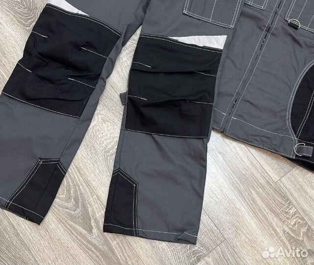 Мега серый рабочий костюм с брюками.Форма