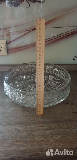 Ваза для фруктов хрустальная СССР