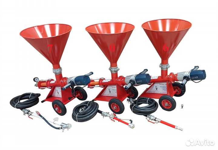 Инъекционный шнековый торкрет насос