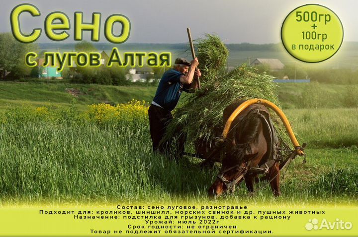 Сено для грызунов