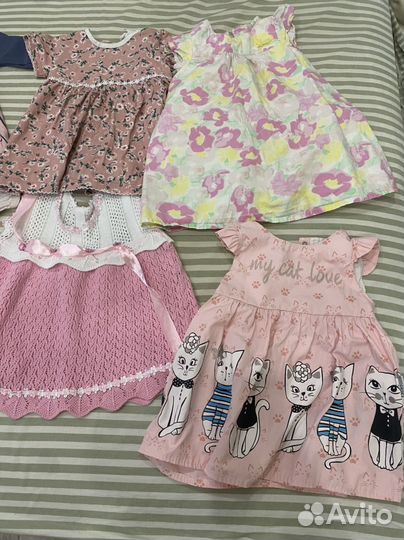 Вещи пакетом на девочку 80