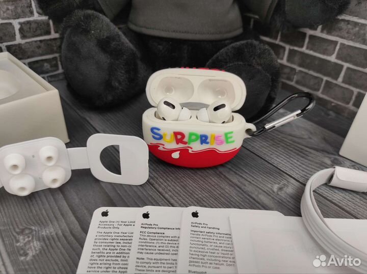 Airpods Pro (версия 2023 года, premium) + чехол