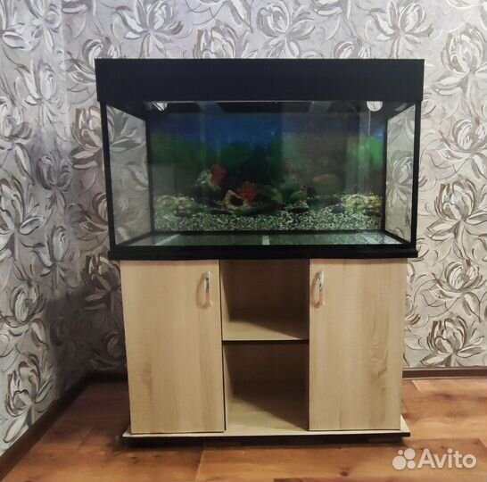Аквариум с тумбой 200л
