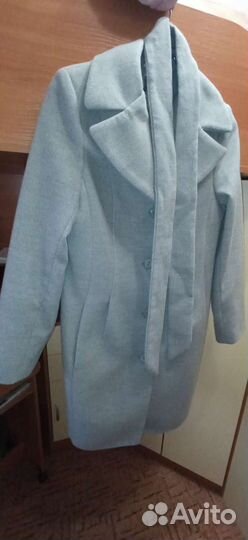 Пальто новое, серое