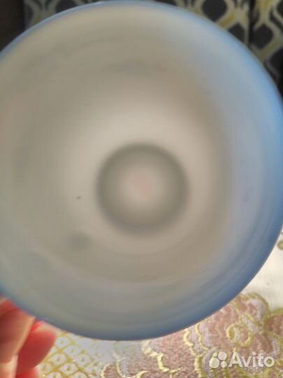 Чайные пары Лфз Незабудки.Костяной фарфор