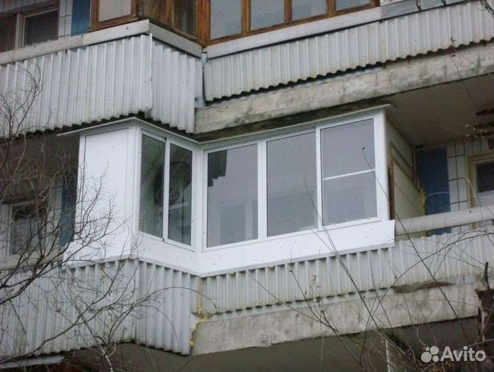 Балкон остекленный пвх под ключ