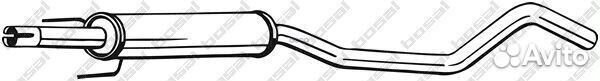 Opel Corsa C 1,2/1,4 09/00- 284-777 Bosal