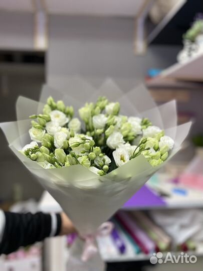 Букет из свежих эустома / букеты / розы / цветы