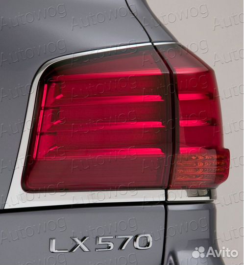 Надпись LX 570, хром