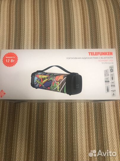 Портативная аудиосистема колонка usb bluetooth Fm